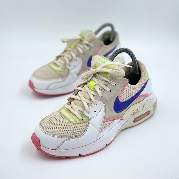 Nike Shoes - Women's Nike Air Max Excee AMD White-Indigo-Pink-Volt SIZe 7.5